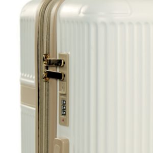 Walizka kabinowa podróżna mała Solier Nokiro 20' S - śmietankowy