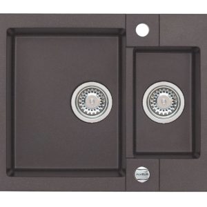 Alveus ROCK 80 kol. 03 chocolate (59,5x47,5) zlew Granital+ 1,5kom. z syfonem POP-UP