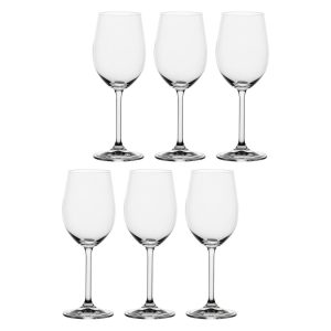 LA PORCELLANA BIANCA NOVELLO Zestaw 6 kieliszków do białego wina 340 ml