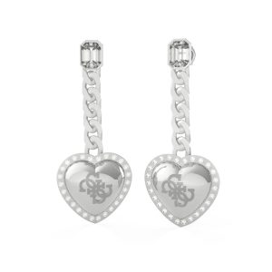 Biżuteria GUESS JUBE01071JWRH. Kolczyki, Kolor srebrny. Kobieta.