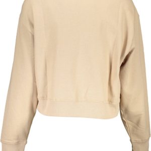 BLUZA GUESS JEANS BEZ ZAMKA DAMSKA BEŻOWA