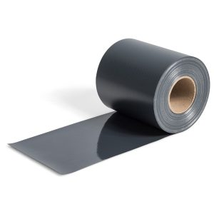 Taśma ogrodzeniowa 35m z klipsami do montażu na płot szara