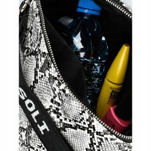 Saszetka nerka przez ramię torba pikowana modna duża crossbody różowa B13