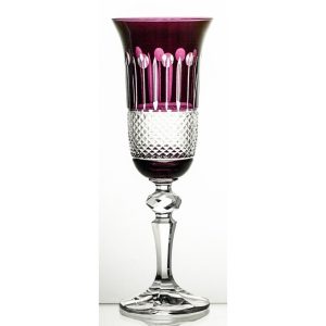 Crystal Julia Kieliszki do szampana 6 sztuk oberżyna