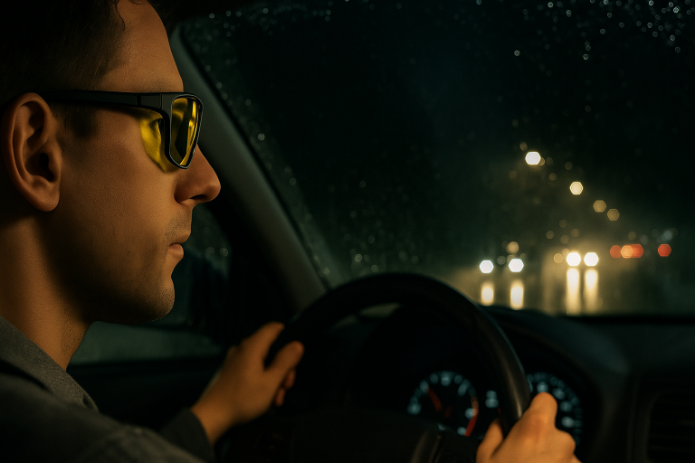 Okulary dla kierowców Jak poprawić widoczność w deszczu i po zmroku