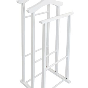 ARREDAMENTI MAXI Stojak na koszule i garnitur - 102 x 35 cm, Biały