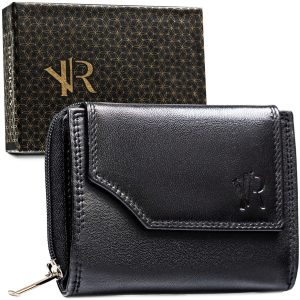 Elegancki, skórzany portfel damski z systemem RFID - Rovicky