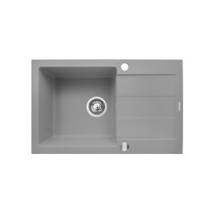 Pyramis Zlew. SPARTA PLUS (78x48) 1B 1D, szary beton