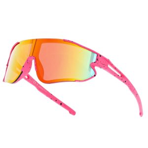 Dziecięce 8-13 lat sportowe okulary przeciwsłoneczne SVMK-20H różowe