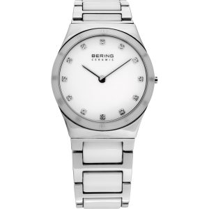 Zegarek BERING 32230-764. Kwarcowy, Kolor biały. Kobieta.