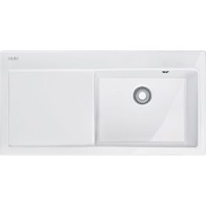 MTK 611-100 3 1/2 ZOdp ZSyf PrKom biały Zlewozmywak ceramiczny Mythos