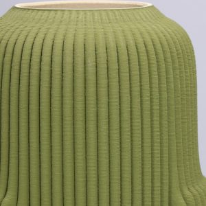 RITUALI DOMESTICI LINO Wazon zielony 18 x 18 x 35 cm