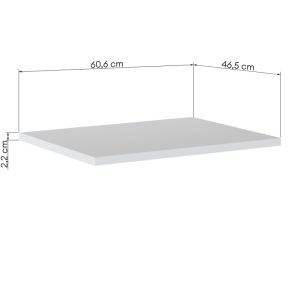 Blat łazienkowy Adel White 60 cm, biały