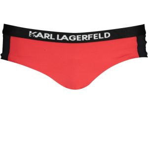KARL LAGERFELD BEACHSEAR DÓŁ KOSTIUMU KĄPIELOWEGO KOBIETY CZERWONY