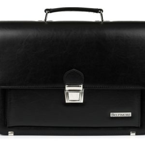 Czarna Beltimore aktówka męska eko skóra elegancka neseser W36