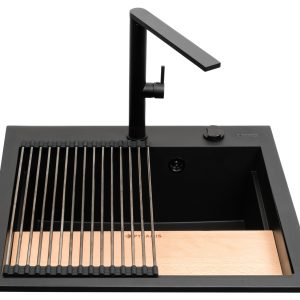 Pyramis Zlew. SIROS (57x51,5) 1B Black Edition + Bateria TRIGONO