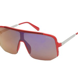 Okulary GUESS GO00054-0066C. Okulary przeciwsłoneczne, Kolor czerwony. Mężczyzna.