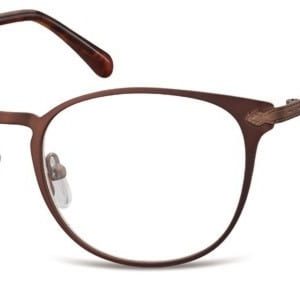 Okulary Oprawki damskie kocie oczy stalowe Sunoptic 992D brazowe