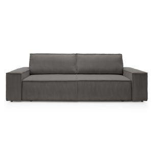 Sofa rozkładana Fiord z pojemnikiem ciemnoszara sztruks