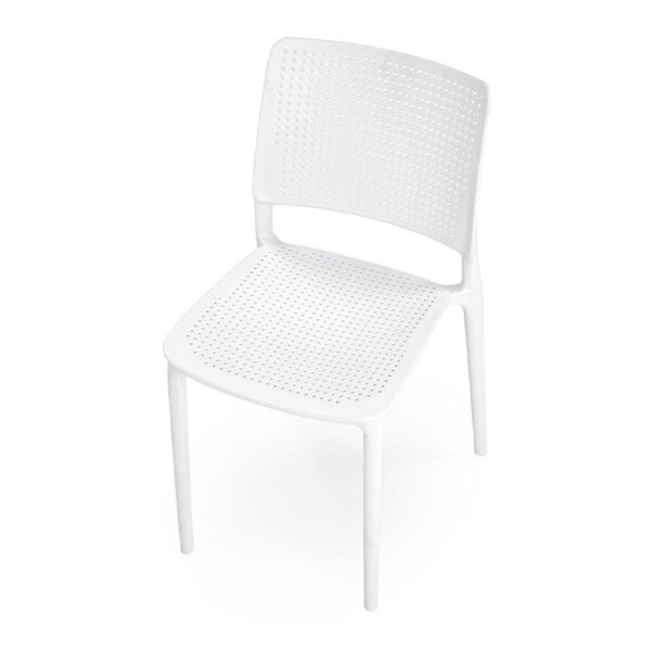 Krzesło ogrodowe plastikowe białe K514