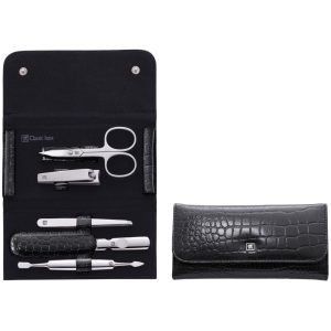 ZWILLING CLASSIC INOX Zestaw do manicure - czarne skórzane etui, 5 elementów