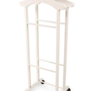 ARREDAMENTI CLEVER Wieszak do sypialni - 108 x 46 cm, biały