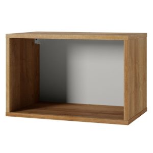 Półka Calabrini 50 cm, wisząca/stojąca, dąb złoty