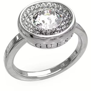 Biżuteria GUESS JUBR03397JWRH. Pierścionek, Kolor szary. Kobieta.