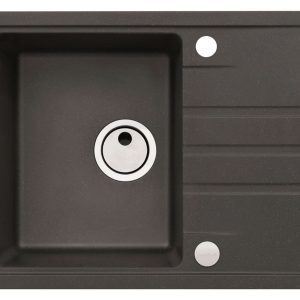 Alveus Intermezzo 30 czarny 91 (62x48) z syfonem manualnym