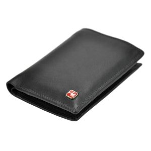 Pionowy duży Skórzany męski portfel wyjmowane etui Albatross RFID