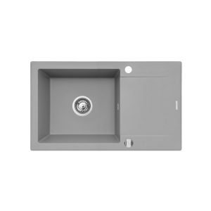 Pyramis Zlew. KORFU 78x46 1B 1D szary beton