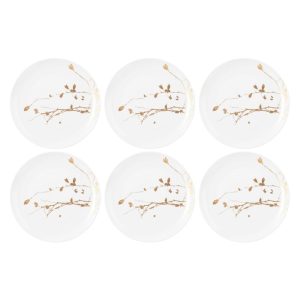 SELTMANN LIBERTY GOLDEN ROSE HIP Zestaw 6 talerzy do sałatek 22.5 cm
