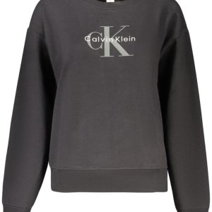 CZARNA BLUZA DAMSKA Z ROZPINANYM NA ZAMEK CALVIN KLEIN