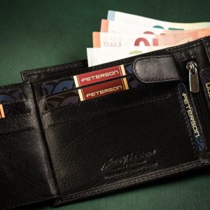 Skórzany męski portfel Peterson MR-11L-CN