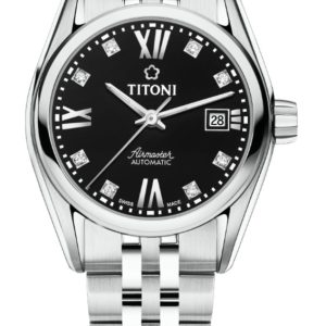 Zegarek TITONI 23909S-354. Automatyczny, Kolor czarny. Kobieta.