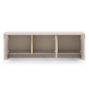 Szafka RTV Bari 168 cm, zaokrąglona, cashmere gold