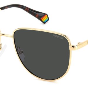 Okulary POLAROID PLD6196SXJ5G. Okulary przeciwsłoneczne, Kolor złoty. Unisex.