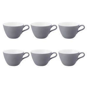 SELTMANN LIFE FASHION ELEGANT GREY Zestaw 6 filiżanek do kawy 370 ml
