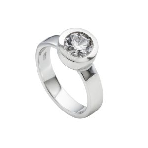 Biżuteria DIAMONFIRE 6112291082165. Pierścionek, Kolor szary. Kobieta.