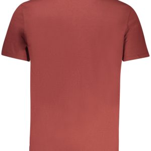 CALVIN KLEIN MĘSKA KOSZULKA Z KRÓTKIM RĘKAWEM BRĄZOWA