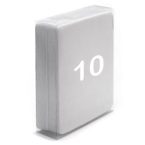 10x Ściereczka do czyszczenia i pielęgnacji okularów z Mikrofibry 17,5 x 14,5 Szara