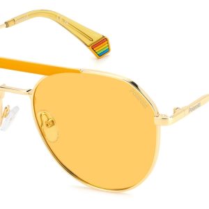 Okulary POLAROID PLD6211SXLPE. Okulary przeciwsłoneczne, Kolor złoty. Unisex.