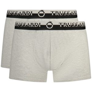 TRUSSARDI MĘSKIE BOKSERKI SZARE