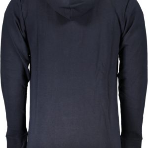 NIEBIESKA BLUZA MĘSKA Z ZAMKIEM KLASY CAVALLI