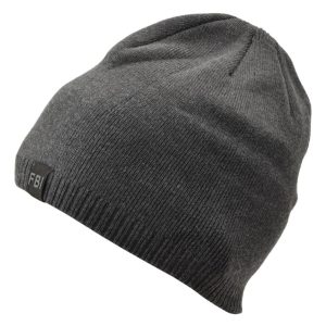 Męska Zimowa Czapka Grafitowa z polarem - L/XL FBI ST-508C