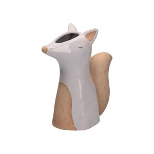 RITUALI DOMESTICI GLIAMICIDELBOSCO Wazon w kształcie lisa 21 x 10.5 x 22.5 cm