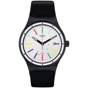 Zegarek SWATCH SUTB408. Automatyczny, Kolor biały. Unisex.