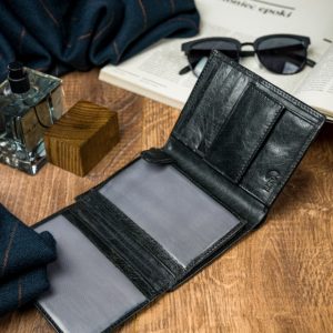 Pojemny Skórzany męski portfel Pierre Andreus RFID