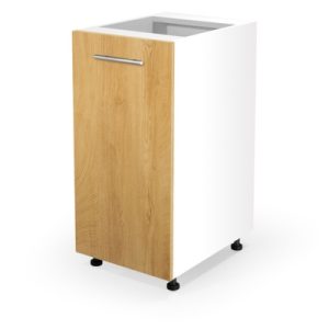 Szafka dolna biała / dąb miodowy mat 40 cm Vento