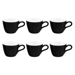 SELTMANN LIFE FASHION GLAMOROUS BLACK Zestaw 6 filiżanek do espresso 90 ml